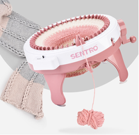 Machine à Tricoter et Tisser Circulaire Mini pour Enfants Malins, Accessoire de Couture DIY pour Fabrication de Chaussettes en Plastique