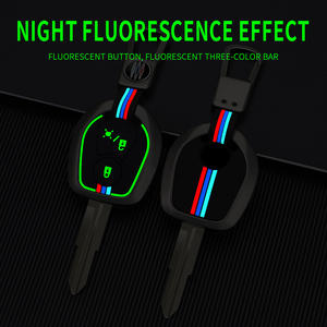 Funda Protectora para Llaves de Coche de Aleación de Zinc y Gel de Sílice para Ssangyong Korando Lester <span class=keywords><strong>Rodius</strong></span> Tivolan, Anillos, Llavero, Accesorios para Bolsos - Product Image 3