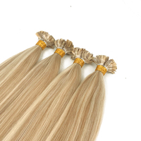 Extensions de cheveux K-Tips à prix d'usine, double épaisseur, cheveux vierges, kératine italienne, pré-collées, fusion