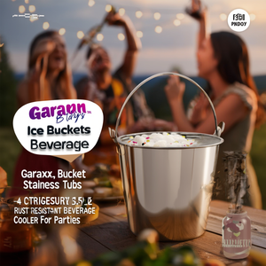 Secchiello per ghiaccio Garinox in acciaio inossidabile da 1,5 litri, resistente alla ruggine, per bevande, ideale per feste - Product Image 3