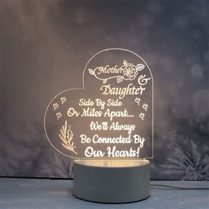 Regalos para el Día <span class=keywords><strong>de</strong></span> la Madre, Regalos para Mamá <span class=keywords><strong>de</strong></span> su Hija o Hijo, Regalo <span class=keywords><strong>de</strong></span> <span class=keywords><strong>Cumpleaños</strong></span> para Suegra, Luces Nocturnas Creativas <span class=keywords><strong>de</strong></span> Acrílico 3D Grabadas - Product Image 5