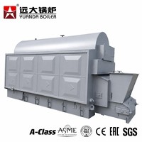 Yuanda DZL 1t/jam 2t/jam 4t/jam 6t/jam 8t/jam Boiler Uap Industri Biomassa Pelet Batubara Otomatis dengan Pengisian Otomatis
