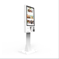 Tagihan Lcd pesanan mandiri lobi layar sentuh kios Wayfinding dengan Printer