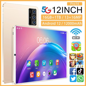 2024 OEM Mới Pro14 12 Inch Tùy Chỉnh 4G LTE Chơi Game Máy Tính Bảng PC Qualcomm Mtk Android 10 Octa Lõi 16GB + 1TB Lưu Trữ Điện Dung - Product Image 4