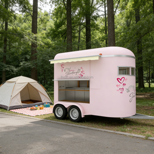 Nuovo Stile Carretto dei Fiori, Cucina Mobile, Rimorchio per Hot Dog e Pizza, Camion Gelateria Esterno, Bar Mobile, Rimorchio per Alimenti per Cavalli - Product Image 5