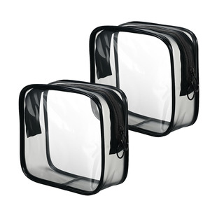 Hot Sale Portable Transparent PVC Cosmetic Bag Travel <b>Toiletry</b> <b>Storage</b> Bag Unisex <b>Storage</b> Bag with Custom Logo - Product Image 1
