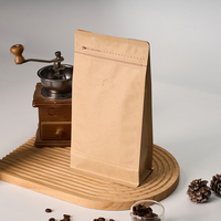 Sachet Doypack en Papier Kraft Biodégradable, Matériau de Qualité Alimentaire, avec Fenêtre et Fermeture Éclair Latérale pour Snacks aux Cacahuètes