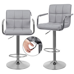 Chaises de <span class=keywords><strong>bar</strong></span> pivotantes modernes à hauteur réglable <span class=keywords><strong>SONGMICS</strong></span> pour la cuisine tabourets de <span class=keywords><strong>bar</strong></span> rotatifs à 360 degrés avec dossier et repose-pieds - Product Image 6