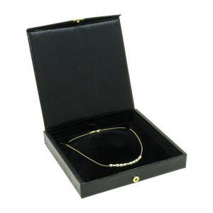 Serie 5100 ELEGANCE – Collana con bottone a pressione in ottone | Scatola per collana 165×165×25 mm - Product Image 2