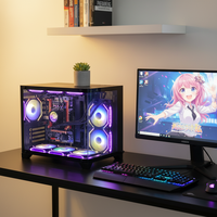 PCOOLING yeni gelenler özel Pc şasi oyun Atx durumda masaüstü bilgisayar kasası kuleleri kabine