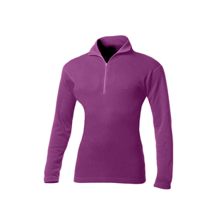 Solarwool personalizado Interlock manga larga cremallera única <span class=keywords><strong>camiseta</strong></span> <span class=keywords><strong>Merino</strong></span> lana <span class=keywords><strong>ciclismo</strong></span> Jersey para mujer - Product Image 2