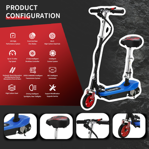 Venta caliente de alta calidad Durable 2025 Scooter eléctrico plegable de dos ruedas 8-10KM Rango <30 km/h Velocidad Electrónica Portátil Adulto - Product Image 2