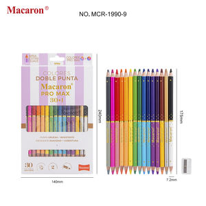 マカロン30個学校色鉛筆Doble Puntaアーティストカラー鉛筆虹色鉛筆オフィス用品用削り - Product Image 5
