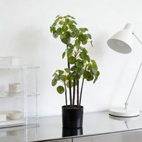 Plantes artificielles Pilea Bonsai de 66 cm de haute qualité, réalistes, pour la décoration de table à la maison, vente en gros