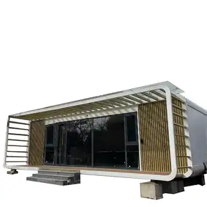 Fast Build Prefab House 20ft 40ft Modular Folding Container House Camping Foldable Small Tiny Container House Home Office