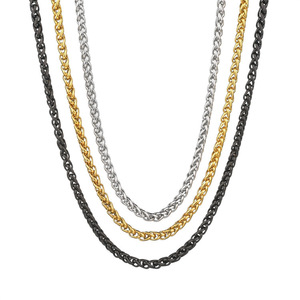 In acciaio inossidabile XL placcato sottovuoto drago osso e cesto di fiori collana gioielli di moda per uomo e donna - Product Image 6