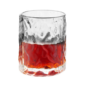 Verres à whisky et bière japonais créatifs à motif martelé, modernes, <span class=keywords><strong>sans</strong></span> poignée, <span class=keywords><strong>sans</strong></span> couvercle, pour la maison, en verre haut de gamme effet glacier - Product Image 5
