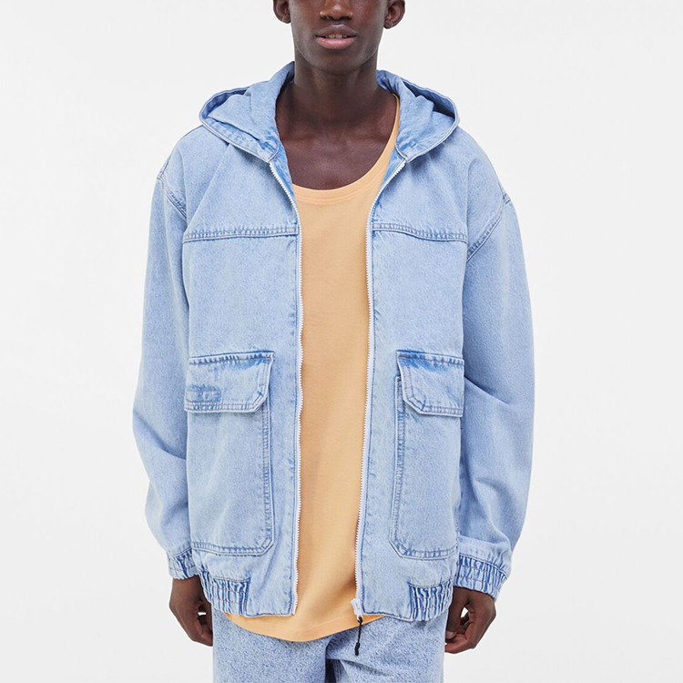 denim jacket hoodie men