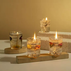 Vela Aromática de Gelatina Personalizada con Flor Eterna, Cera de Soja 100% Orgánica, Perfumada para Uso en Fiestas y Bares, Decoración Perfecta para el Hogar - Product Image 3