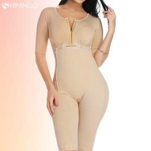 Body a Maniche Lunghe in Spandex e Nylon con Coppe, Tessuto Rinforzato Post-Parto - Product Image 2