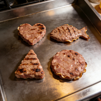 Machine à hamburgers entièrement automatique - Moule à viande multi-formes pour hamburgers de bœuf, nuggets de poulet pour restaurant