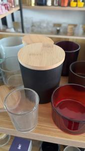 Porte-bougies en verre givré de haute qualité, flacons d'aromathérapie, pots à bougies, décorations d'intérieur et articles d'aromathérapie. - Product Image 6