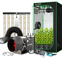 Kit complet de serre de culture LUXINT 4x4 pieds avec éclairage en aluminium 360W, ventilateur de conduit en ligne de 6 pouces, filtre à charbon pour la croissance des plantes en intérieur