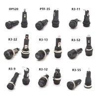 10A 15A 20A 30A 250V 600V 5x20mm 6x30mm 10x38mm vis baïonnette panneau montage porte-fusible bakélite Nylon PBT fusible composants