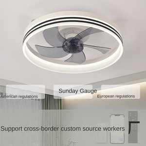 Hiện đại <span class=keywords><strong>LED</strong></span> Quạt trần có thể thu vào Blades Hidden Retractable Blades Đèn chùm cho phòng ngủ phòng khách Đèn <span class=keywords><strong>LED</strong></span> Đèn chùm - Product Image 4