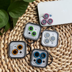 Vendita calda protezione per obiettivo luminoso in vetro temperato antigraffio per <span class=keywords><strong>iPhone</strong></span> 13 <span class=keywords><strong>12</strong></span> 11 <span class=keywords><strong>pellicola</strong></span> protettiva colorata - Product Image 2