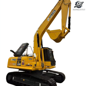 Excavadora de cadenas usada Komatsu 220, de segunda mano, marca original japonesa, 22 toneladas, excavadora de cadenas de tamaño mediano, excavadora usada. - Product Image 1
