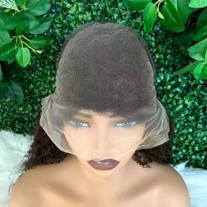 Perruque Courte Bob Frisée Kinky Pas Chère en Cheveux Humains, Perruque Bob Vietnamienne Naturelle avec Dentelle Frontale HD pour Femmes Noires - Product Image 4