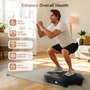 Máquina de Vibración para <span class=keywords><strong>Ejercicio</strong></span> <span class=keywords><strong>en</strong></span> <span class=keywords><strong>Casa</strong></span>, Inteligente, Eléctrica, con Pantalla LCD, Ecológica, de Alta Calidad, con Plataforma Vertical y 1-99 Niveles de Velocidad - Product Image 3