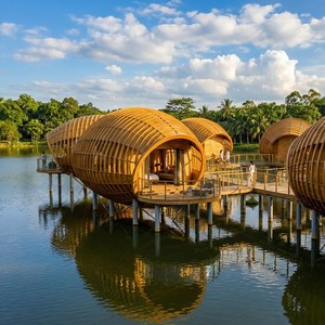 Villas modulaires préfabriquées de luxe Alien House à installation rapide, structure en aluminium et acier, pour hôtels de glamping et centres de villégiature, marque chinoise Xkang - Product Image 1
