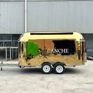 Remolque de Acero Inoxidable de 4 m para Acampar, Carrito de Comida Móvil Personalizado para Barbacoa - Product Image 4