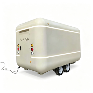 Camión de Comida Moderno Auron de 4.8m, Remolque de Acero Inoxidable con Doble Eje para Cafetería al Aire Libre con Sistema de Alimentación Integrado - Product Image 2