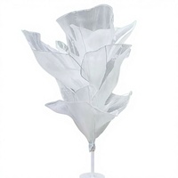 Centres de table artificiels en gaze blanche faits à la main pour la Saint-Valentin, la fête des Mères, Noël et le Nouvel An
