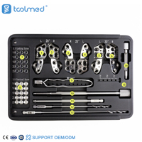 Kit vétérinaire orthopédique pour animaux Toolmed, plaque de blocage DPO en acier inoxydable, certifié CE classe III, durable
