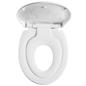 Siège de toilette ovale confortable à fermeture douce avec charnières réglables et frein anti-chute pour salle de bain - Product Image 2