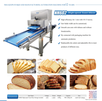 Équipement de boulangerie à haute efficacité trancheuse à pain grillé prix usine découpeuse à pain 12mm trancheuse à pain