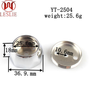 อุปกรณ์ตู้เสื้อผ้าขนาด 25 มม. ที่ยึดท่อโลหะผสมสังกะสี ที่ยึดท่อเสื้อผ้า ที่รองรับท่อกลม ตัวยึดปลายท่อ - Product Image 3