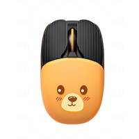 Souris de jeu sans fil Kawaii mignonne et stylée, double mode Bluetooth 5.0 et 2.4 GHz, rechargeable, souris gamer personnalisée en forme d'animal pour PC OEM