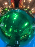 Boule disco flottante géante en PVC pour la décoration d'événements, boule gonflable brillante pour les fournitures de fête