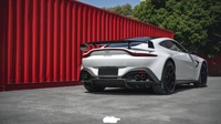 Kit de Carroceria em Fibra de Carbono Seco Spoiler Difusor para Aston Martin Vantage F1 Asa Traseira