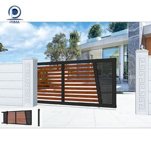 Portail coulissant en aluminium Prima Elegant, gris <span class=keywords><strong>anthracite</strong></span>, design à lattes, anti-rouille, pour villa - Product Image 3