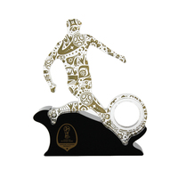 Trophée de football personnalisé en acrylique avec impression UV, plaque de présentation souvenir sportif pour cadeaux de tournoi