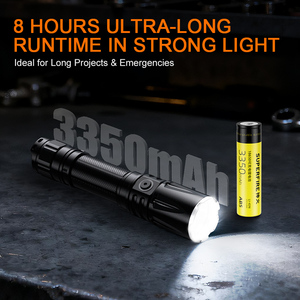 SUPERFIRE 2025 Nouvelle Lampe Torche Tactique LED TL01-X - 1863 Lumens, Étanchéité IP67, Interrupteur Arrière, 6 Modes d'Éclairage - Product Image 4
