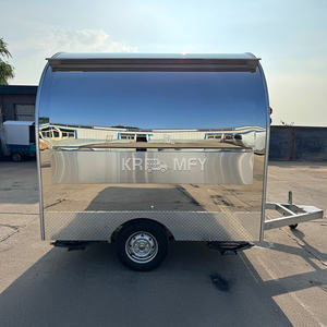 Kebab Coffee Vendor Towing Supplies Support Commercial Rickshaw <b>Small</b> Cart Mobile Beverage Concession Trailer Food Truck - Product Image 4