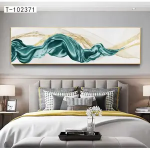 China Fabricação Grande Tamanho Imagem Abstrata Arte Quarto Cabeceira Wall Mounted Canvas Cristal Porcelana Decoração Pintura