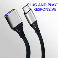 Adaptador OTG 3,0 Tipo C Cable de carga OTG para teléfono móvil Adaptador OTG Teclado USB Tipo C Adaptador de cable de carga USB